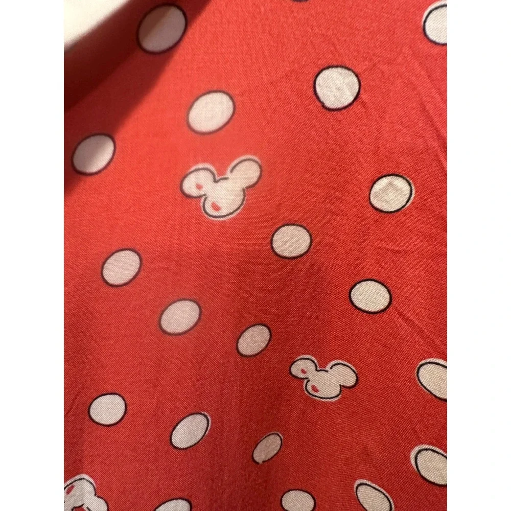 Disney LC Lauren Conrad Minnie Mouse Red Polka Dot Peter Pan‎ Collar Blouse S